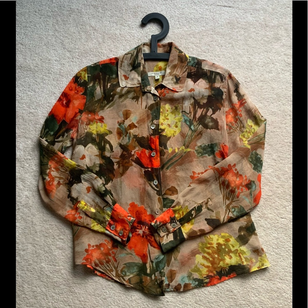 Burberry 100% Silk Blouses